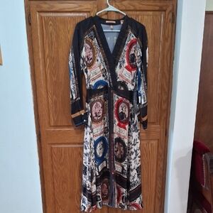 Multicolor Printed Women's Dress